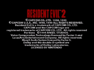 Resident Evil 2 screenshot 3 for Nintendo 64